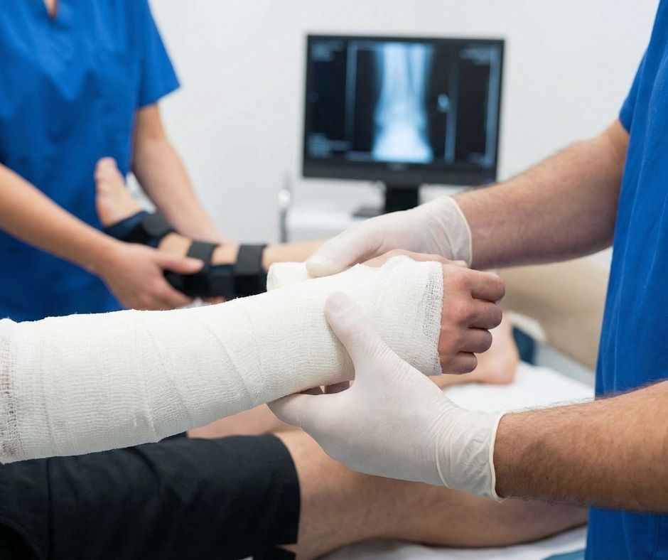 Tratamiento de lesiones y fracturas: